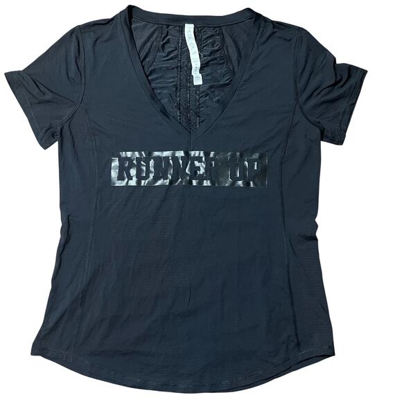 Lululemon Black Short Sleeve Shirt Size 12 - Picture 1 of 5